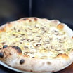 Garlic Pizza Bread with Mozzarella and Mushrooms