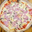 Ham and mushroom 12" Pizza
